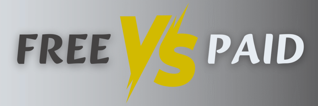 Zdjęcie free vs paid