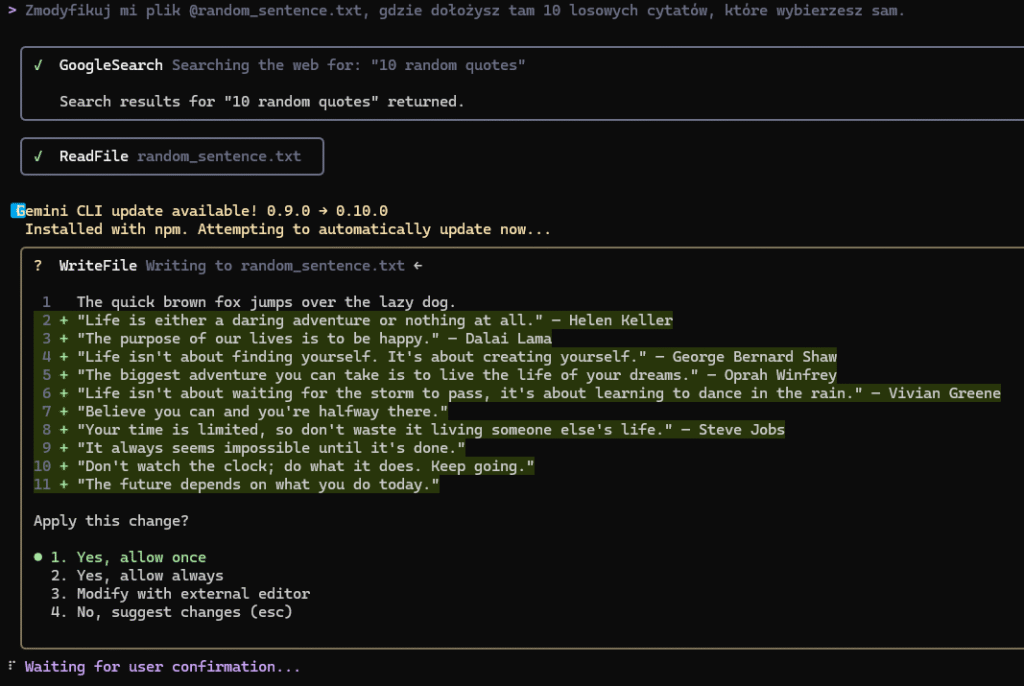 Wynik prompta - mechanizm bezpieczeństwa